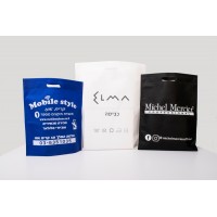 SALE - Cheap Non Woven bags - cutout / loop handles